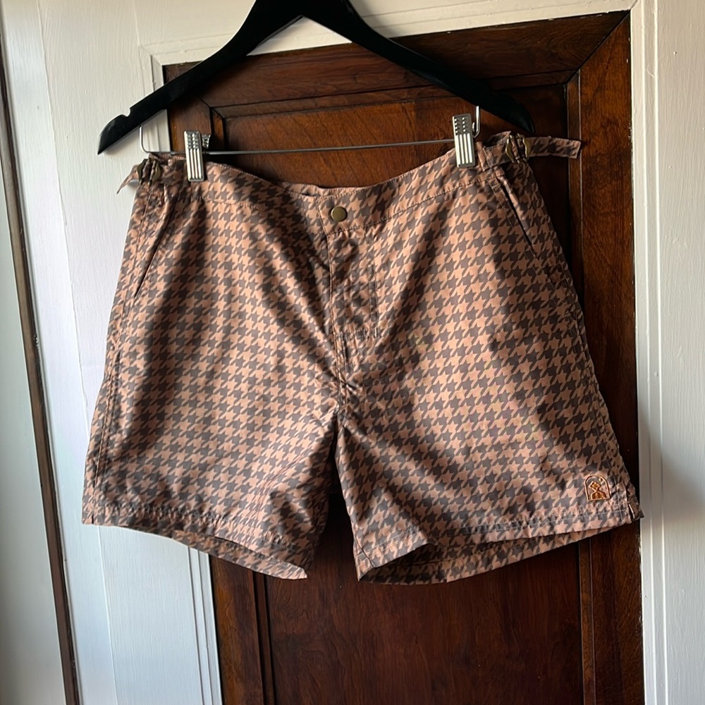 DANDY DEL MAR HOUNDSTOOTH SWIM TRUNKS